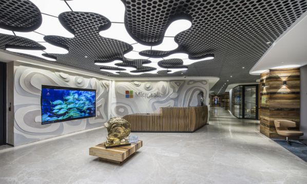 清爽海洋風的辦公室設(shè)計